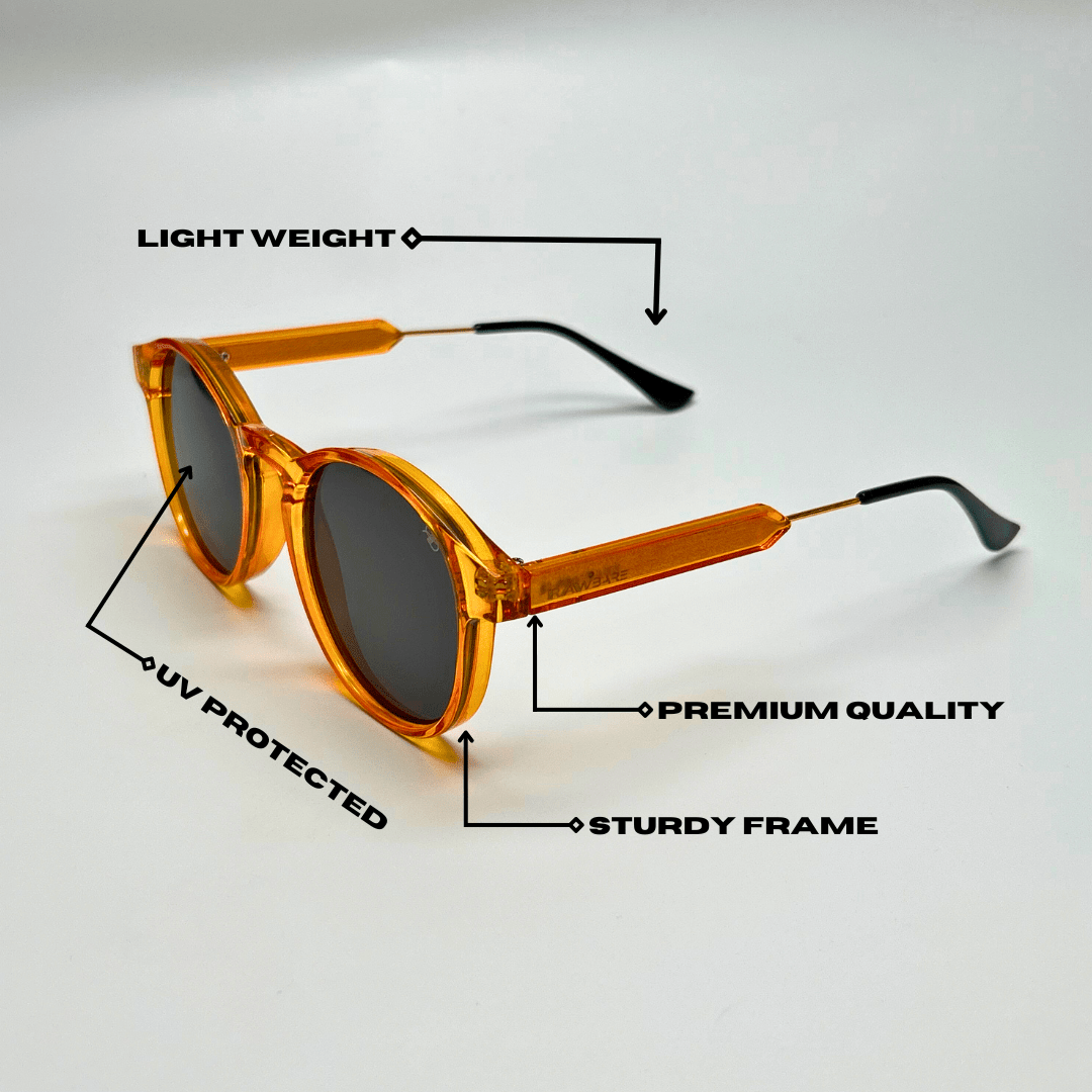 Classic Round Sunglasses - Mustard / RB2409 - RawBare