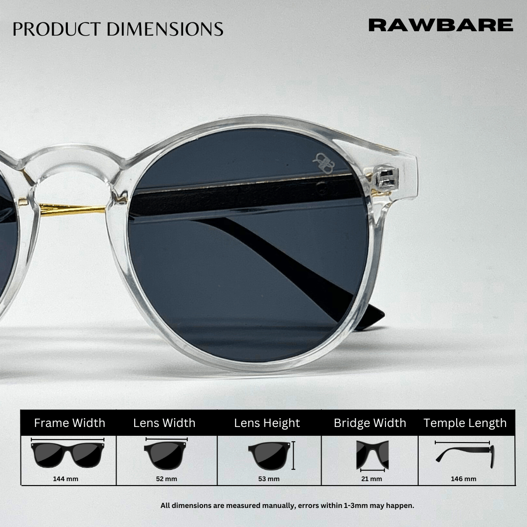 Classic Round Sunglasses - Transparent / RB2410 - RawBare