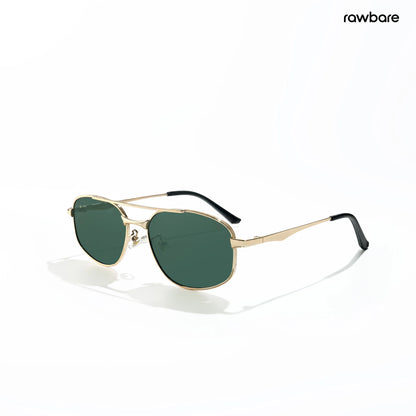 Forest - Bamboo Geometric Aviator Sunglasses - RB2886