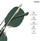 Forest - Bamboo Geometric Aviator Sunglasses - RB2886