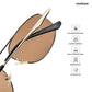 Forest - Gold Rush Geometric Aviator Sunglasses - RB2882