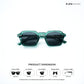 Leh Lucent - Cyber Green Square Sunglasses - RB2646