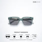 Srinagar Noir - Steel Blue Square Sunglasses - RB2785