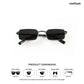 Heat - Coal Rectangle Sunglasses - RB2900
