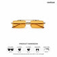 Horizon - Golden Hour Rectangle Sunglasses - RB2985