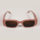 Irregular Rectangle Sunglasses - Pink / RB2343 - RawBare