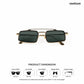 Landscape - Valley Polarized Geometric Rectangle Sunglasses - RB2888