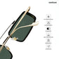 Landscape - Valley Polarized Geometric Rectangle Sunglasses - RB2888