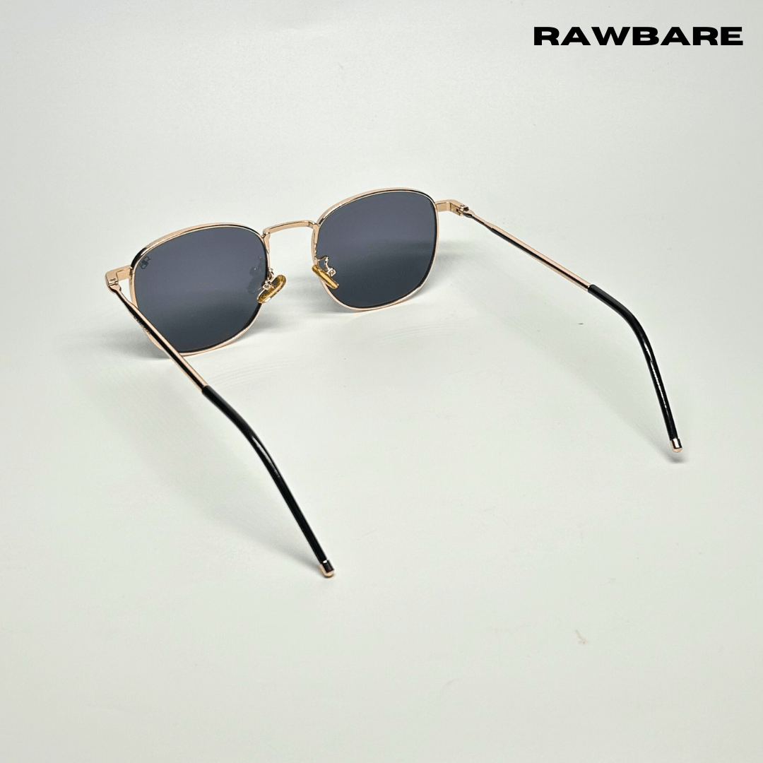 Metal Glint Sunglasses - Black Gold / RB2433 - RawBare