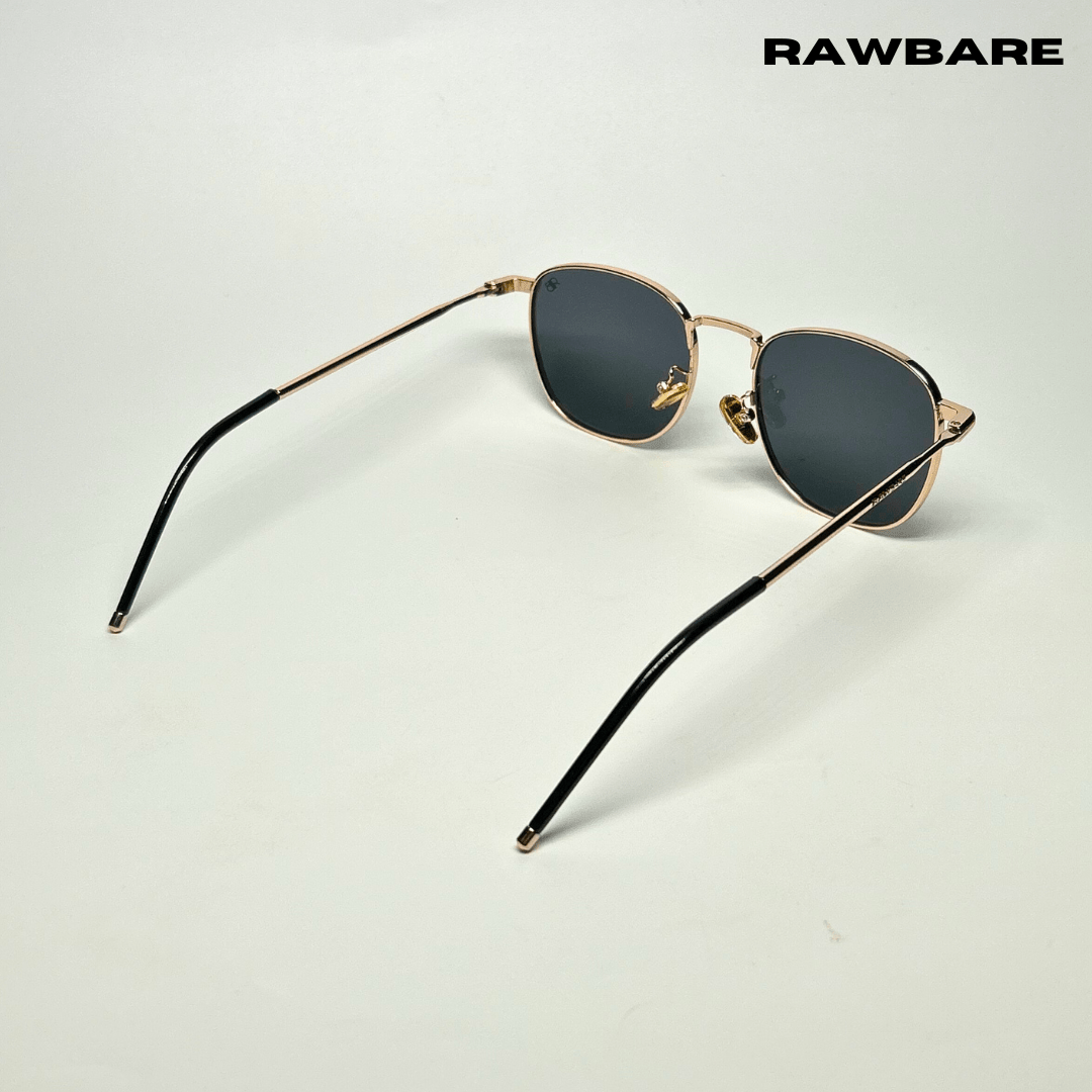 Metal Glint Sunglasses - Black Gold / RB2433 - RawBare