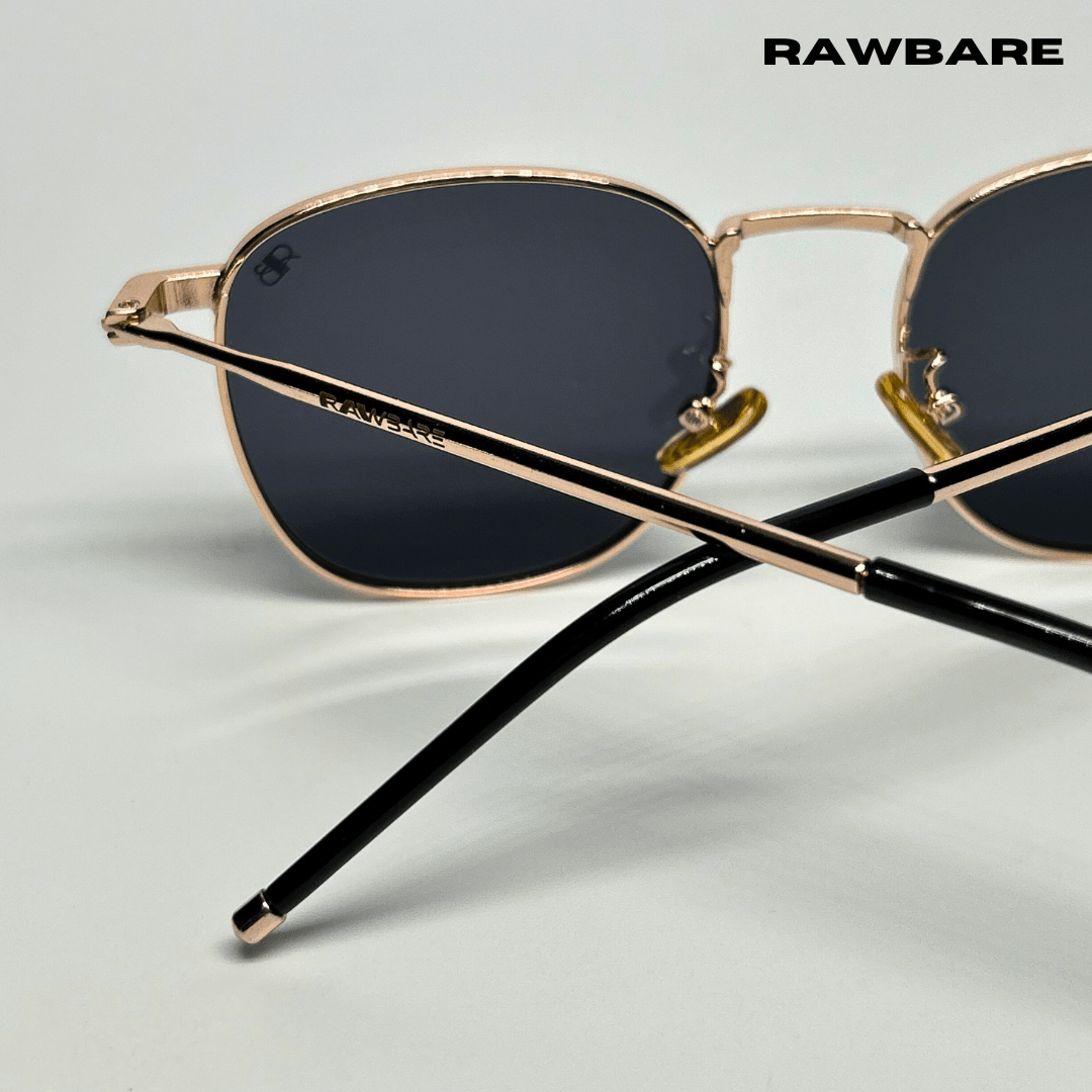 Metal Glint Sunglasses - Black Gold / RB2433 - RawBare