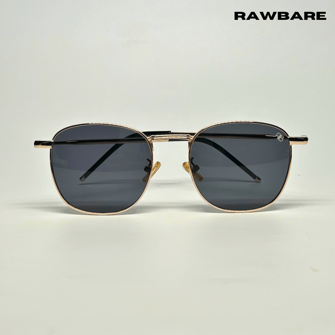 Metal Glint Sunglasses - Black Gold / RB2433 - RawBare