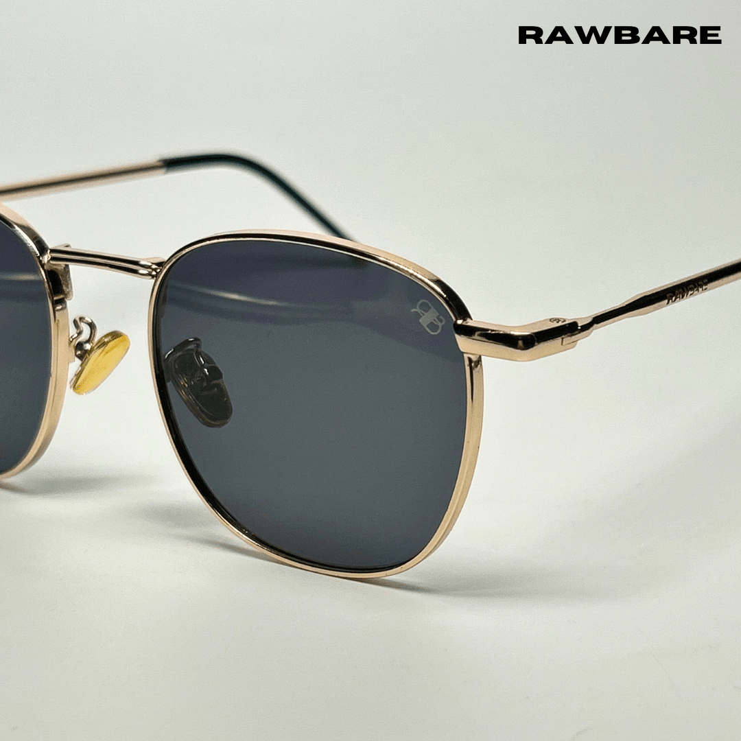 Metal Glint Sunglasses - Black Gold / RB2433 - RawBare