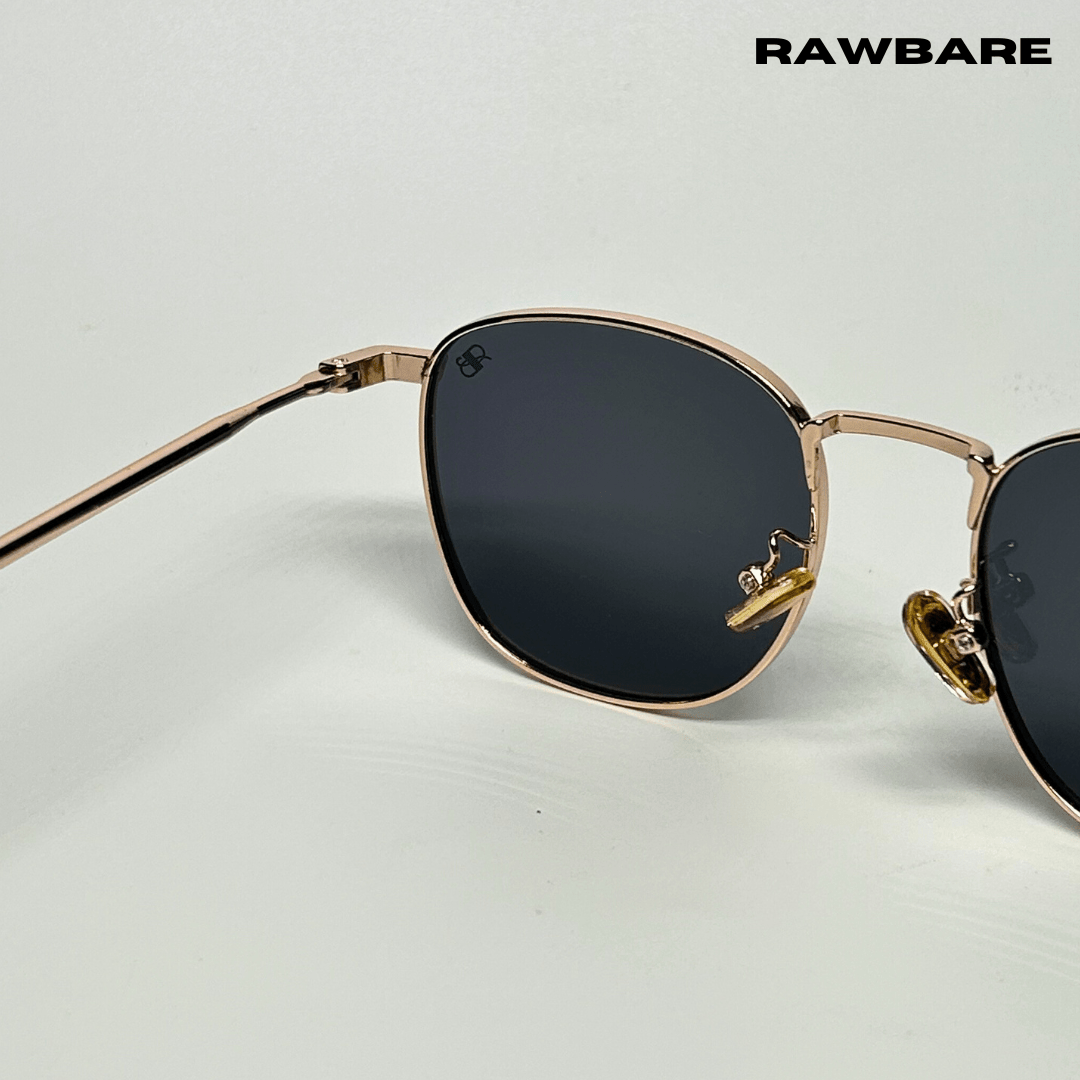 Metal Glint Sunglasses - Black Gold / RB2433 - RawBare