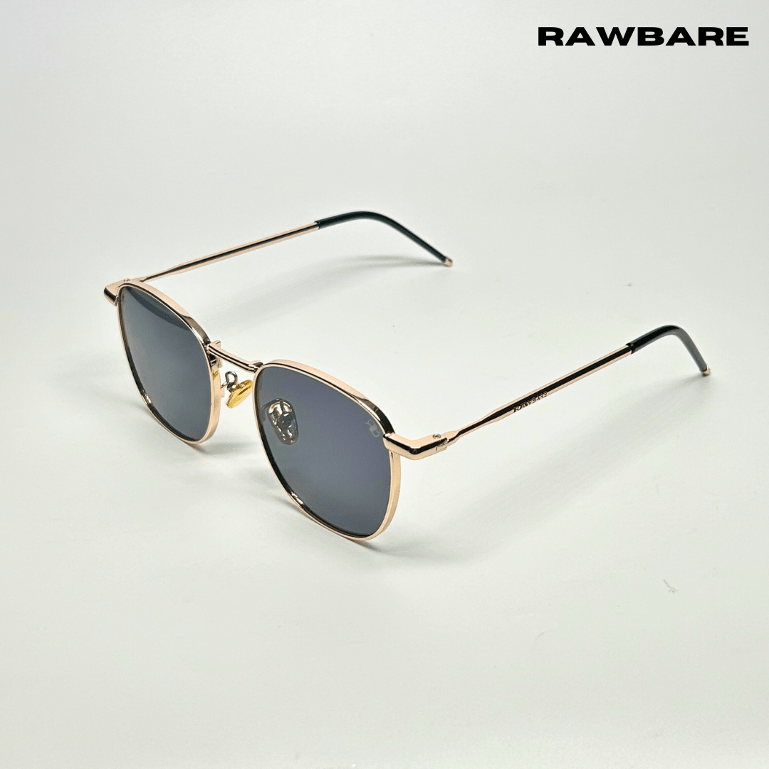 Metal Glint Sunglasses - Black Gold / RB2433 - RawBare