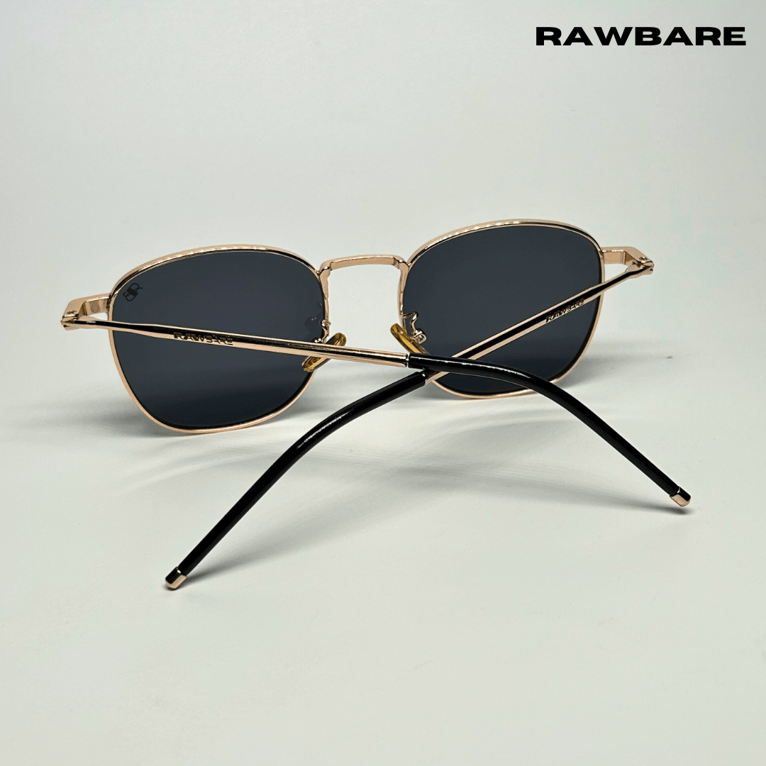 Metal Glint Sunglasses - Black Gold / RB2433 - RawBare