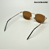 Metal Glint Sunglasses - Brown Gold / RB2434 - RawBare