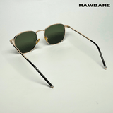 Metal Glint Sunglasses - Green Gold / RB2435 - RawBare