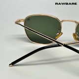 Metal Glint Sunglasses - Green Gold / RB2435 - RawBare