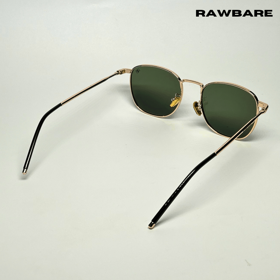 Metal Glint Sunglasses - Green Gold / RB2435 - RawBare