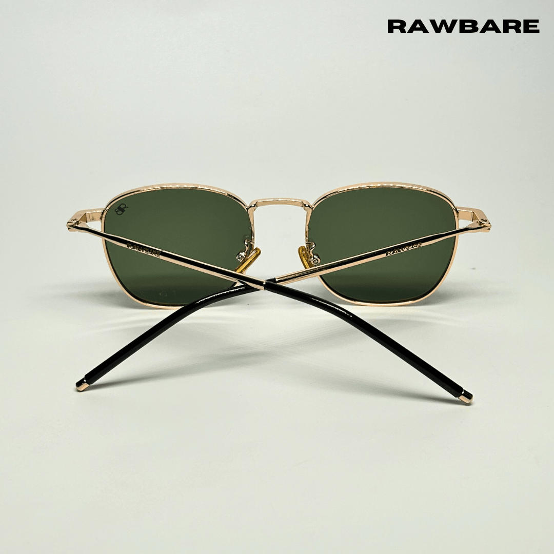 Metal Glint Sunglasses - Green Gold / RB2435 - RawBare