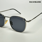 Metal Glint Sunglasses - Silver Black / RB2436 - RawBare