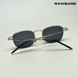 Metal Glint Sunglasses - Silver Black / RB2436 - RawBare