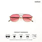 Mountain - Alpine Rose Geometric Aviator Sunglasses - RB2875