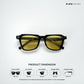 Nova Shades - Yellow Black Square Sunglasses - RB2535