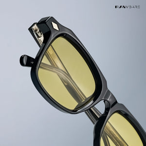 Nova Shades - Yellow Black Square Sunglasses - RB2535