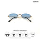 Ocean - Pearl Oval RImless Sunglasses - RB3004