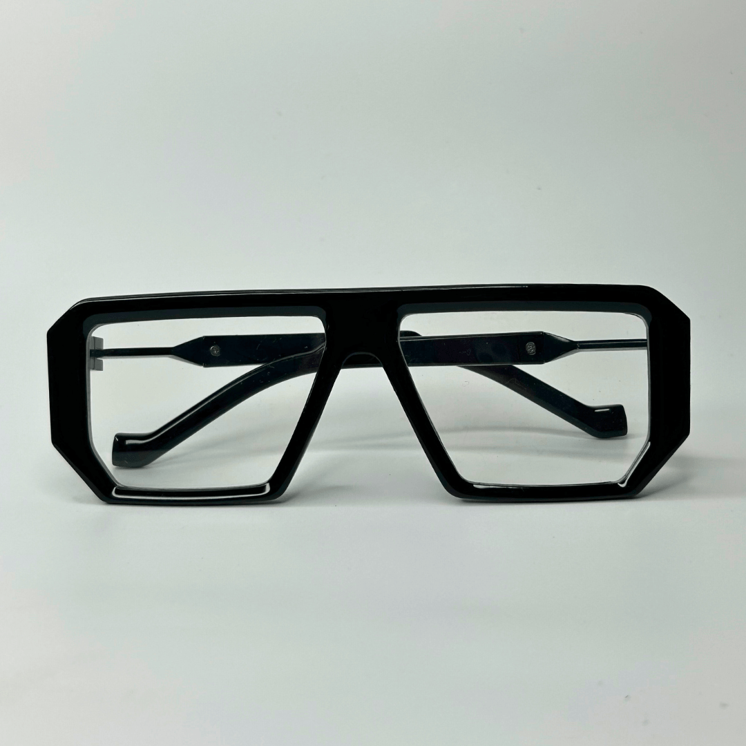 Oversized Retro Sunglasses - Black / RB2312 - RawBare