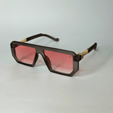 Oversized Retro Sunglasses - Brown / RB2313 - RawBare