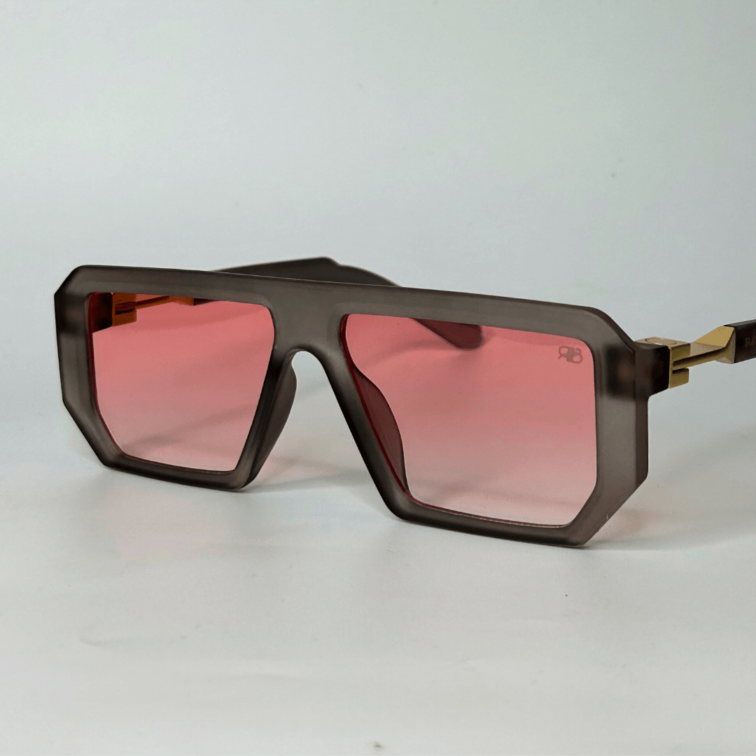 Oversized Retro Sunglasses - Brown / RB2313 - RawBare