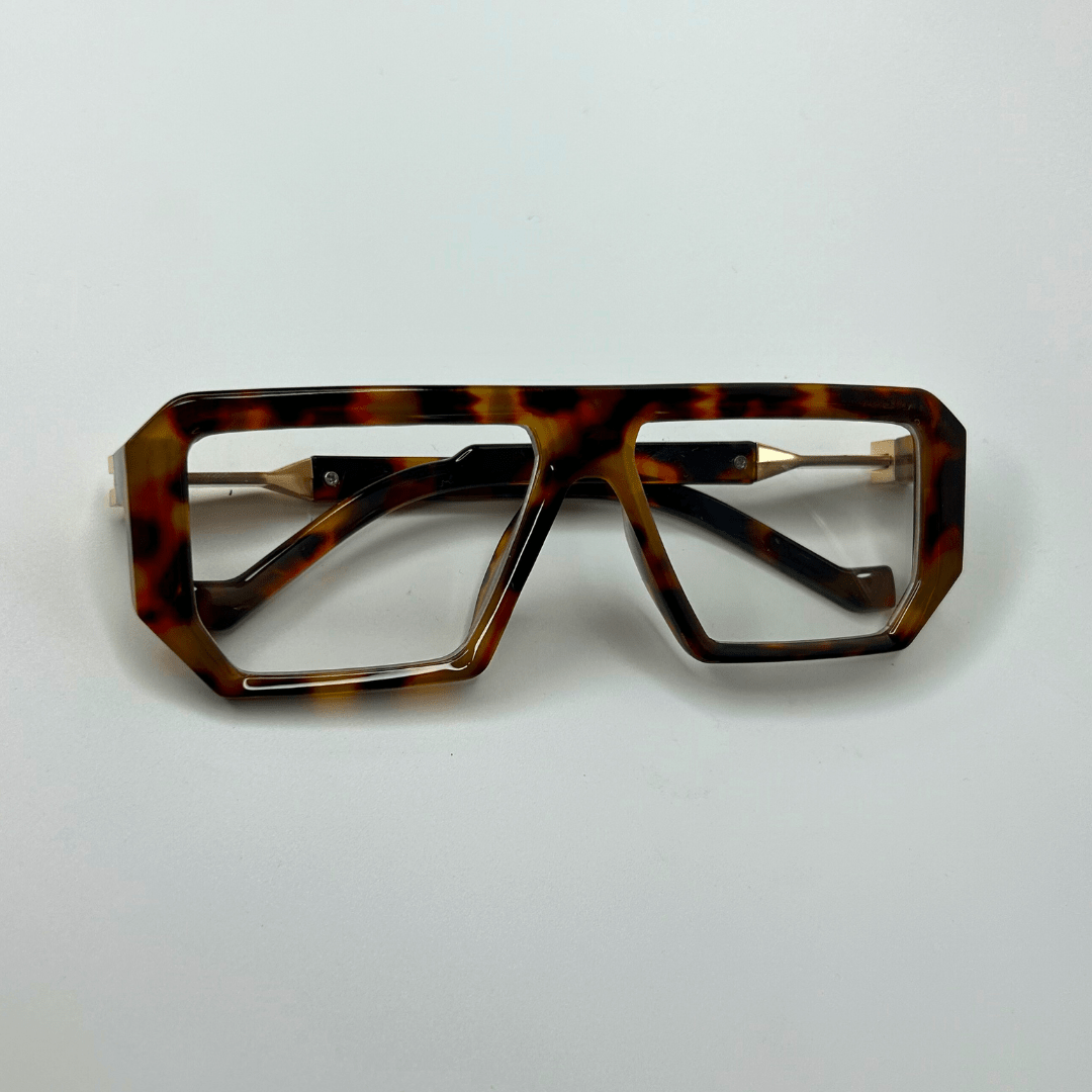 Oversized Retro Sunglasses - Cheetah / RB2314 - RawBare
