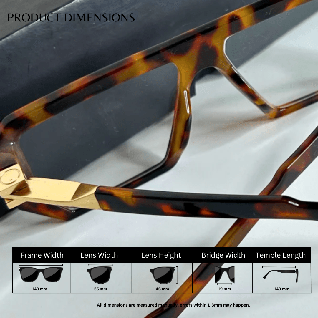 Oversized Retro Sunglasses - Cheetah / RB2314 - RawBare