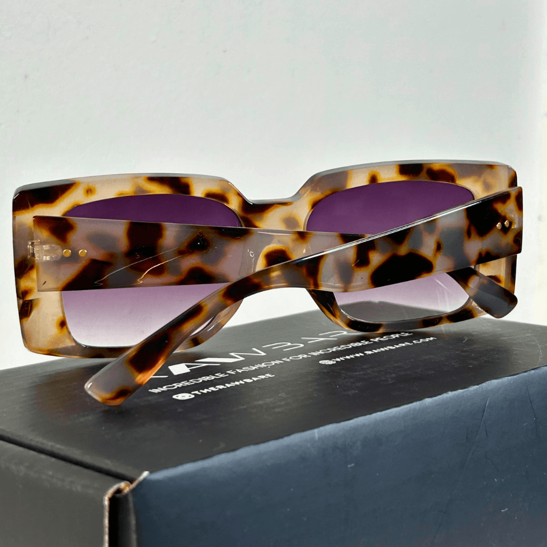 Oversized Square Sunglasses - Cheetah / RB2349 - RawBare