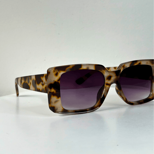 Oversized Square Sunglasses - Cheetah / RB2349 - RawBare
