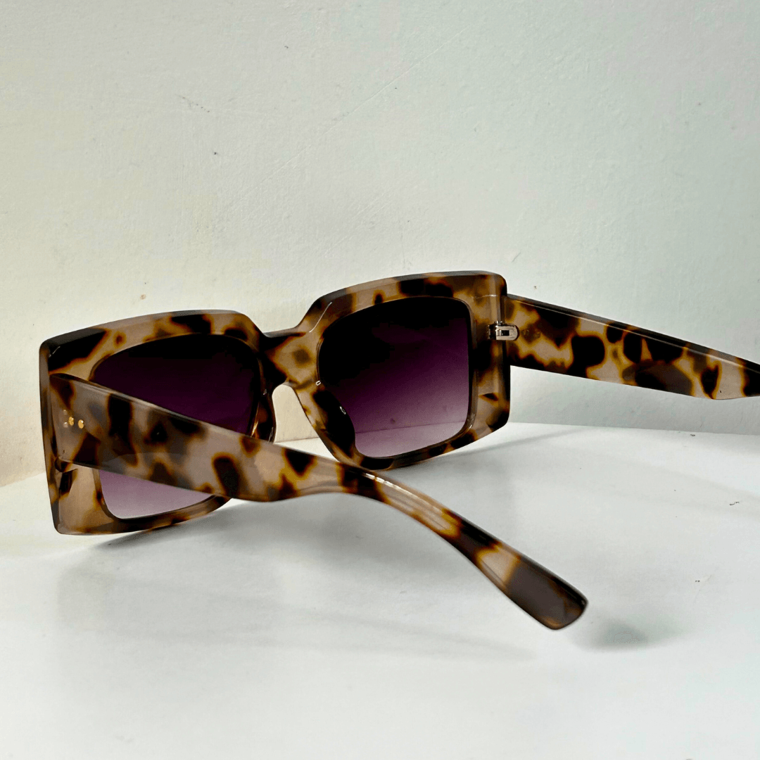 Oversized Square Sunglasses - Cheetah / RB2349 - RawBare