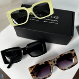 Oversized Square Sunglasses - Cheetah / RB2349 - RawBare