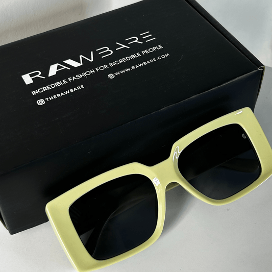 Oversized Square Sunglasses - Green / RB2350 - RawBare