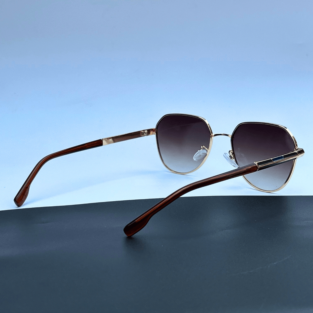 Pilot Luxe Edition Sunglasses - Brown Gold / RB2319 - RawBare