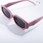 Candy Dash - Pink Swirl Kids Polarized Irregular Rectangle Sunglasses - RBK2522
