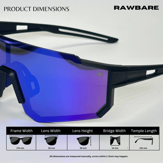 Polarized Turbo Tint Shades - Blue Black / RB2426 - RawBare