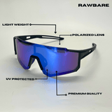 Polarized Turbo Tint Shades - Blue Black / RB2426 - RawBare