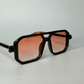 Poly Square Sunglasses - Black Orange / RB2305 - RawBare