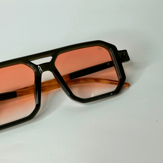 Poly Square Sunglasses - Black Orange / RB2305 - RawBare