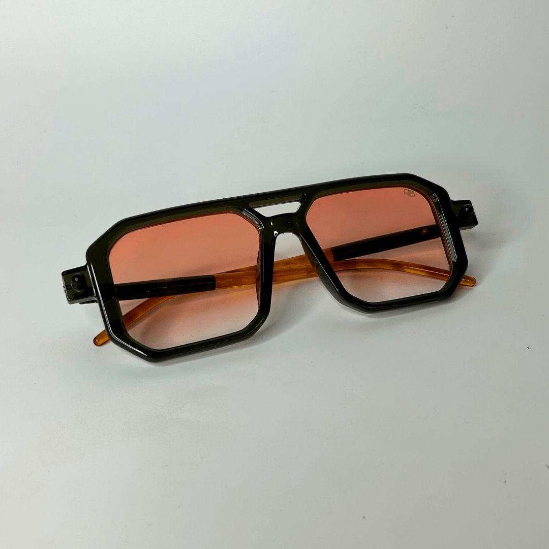 Poly Square Sunglasses - Black Orange / RB2305 - RawBare