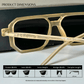 Poly Square Sunglasses - Pale Brown / RB2310 - RawBare
