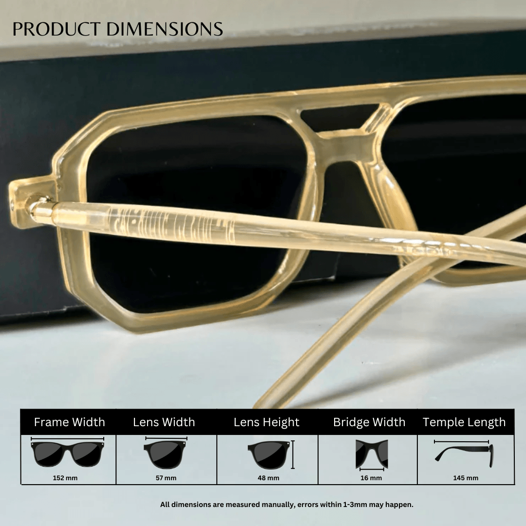 Poly Square Sunglasses - Pale Brown / RB2310 - RawBare